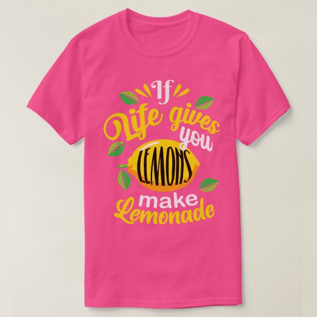 s Gör Lemonade funny Lemon Vibes T Shirt (Design framsida)