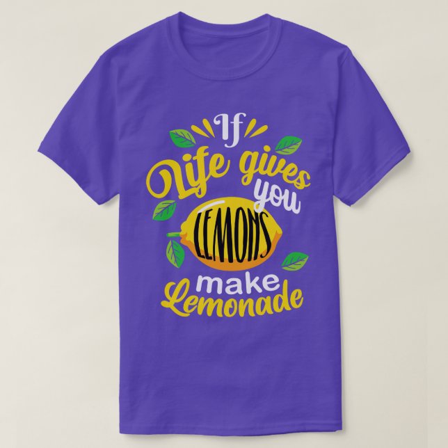 s Gör Lemonade funny Lemon Vibes T Shirt (Design framsida)
