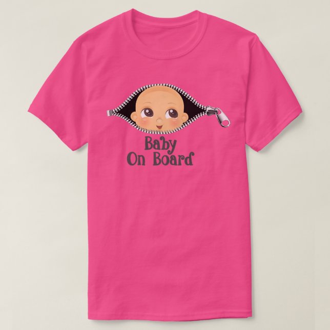 s Gravid Baby ombord på framtida Mammor 887 T Shirt (Design framsida)