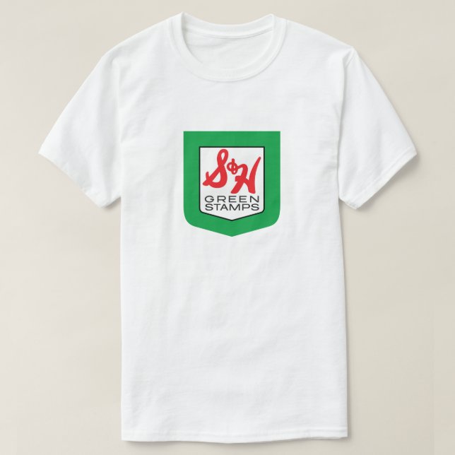 S & H GRÖNT FRIMÄRKE T SHIRT (Design framsida)