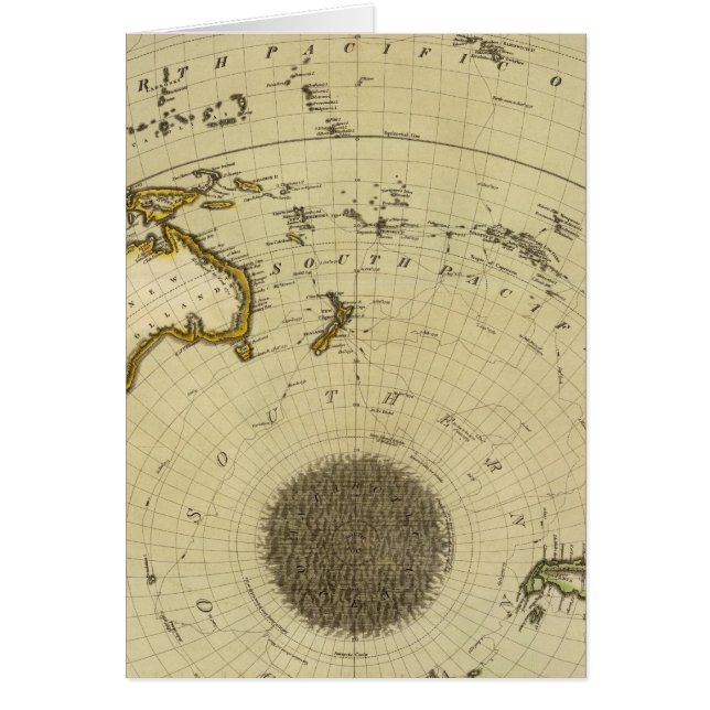S Hemisphere, flygplan of London Hälsningskort (Framsidan)