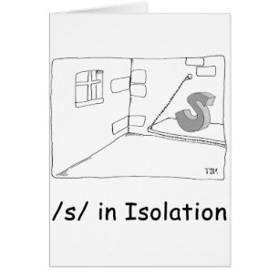 S i isolering hälsningskort