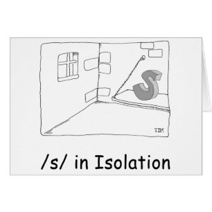 S i isolering hälsningskort