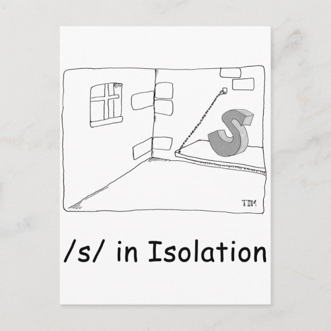 S i isolering vykort (Framsida)