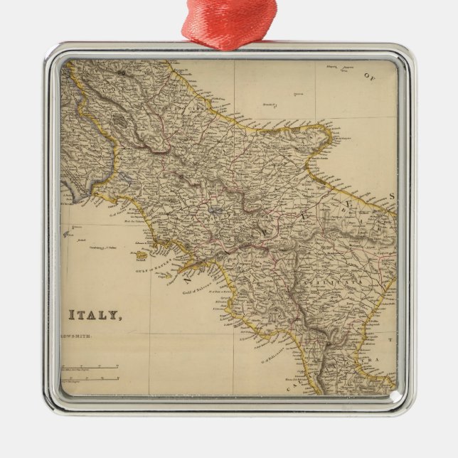 S-italien Julgransprydnad Metall (Framsidan)