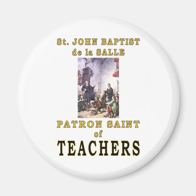 S. JOHN BAPTIST de la SALLE Magnet (Framsidan)