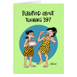 S.k. 39:e födelsedagen hälsningskort