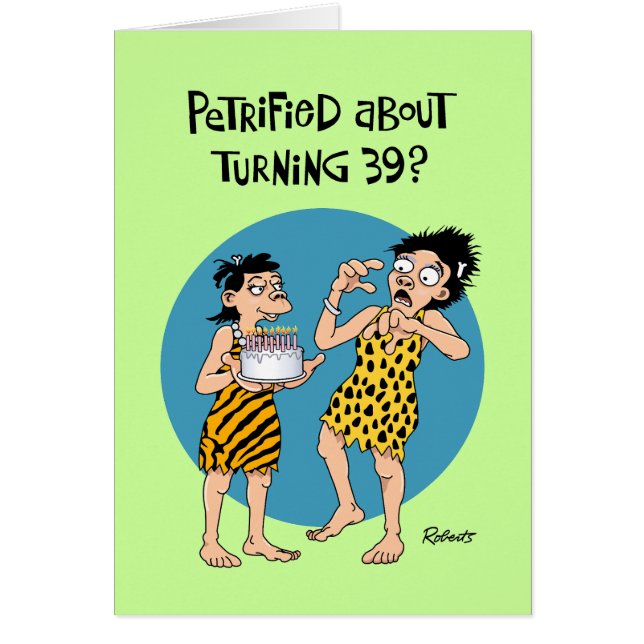 S.k. 39:e födelsedagen hälsningskort (Framsidan)