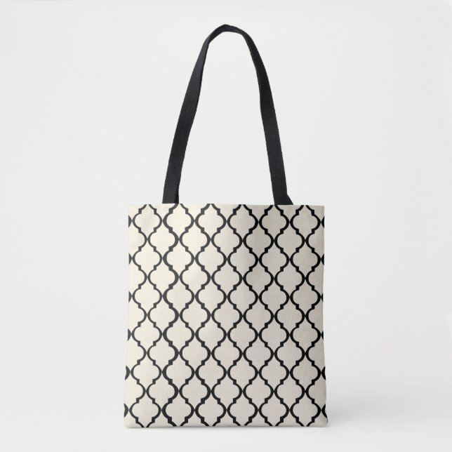 S.K. Trellis Tote Tygkasse (Framsida)