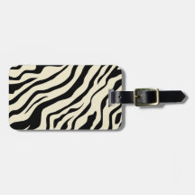S.K. Zebra Fever Luggage Tag
