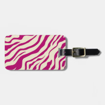 S.K. Zebra Fever Luggage Tag