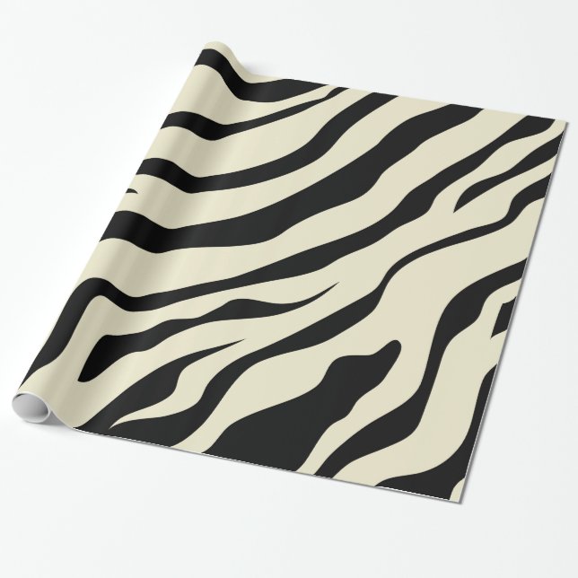 S.K. Zebra Fever Wrapping Papper Presentpapper (Utrullad)