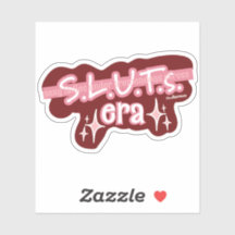 S.L.U.T.S. Era Anpassningsbar-klippt vinylSticker
