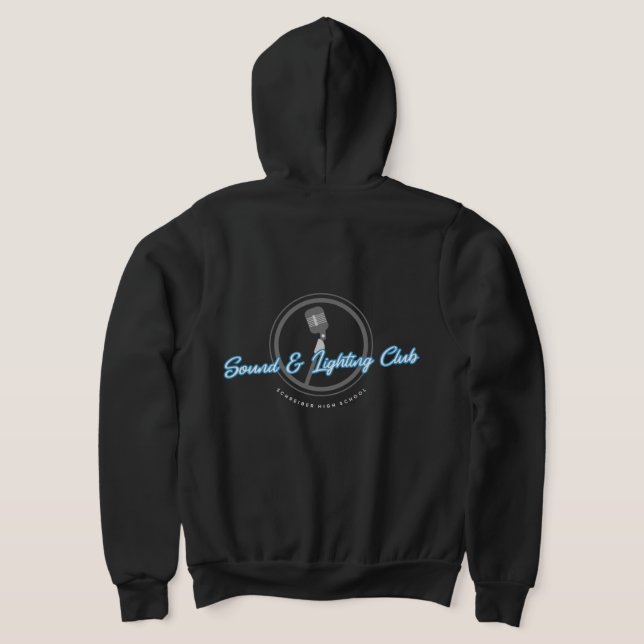 S&L Zip up Hoodie T Shirt (Laydown Baksida)