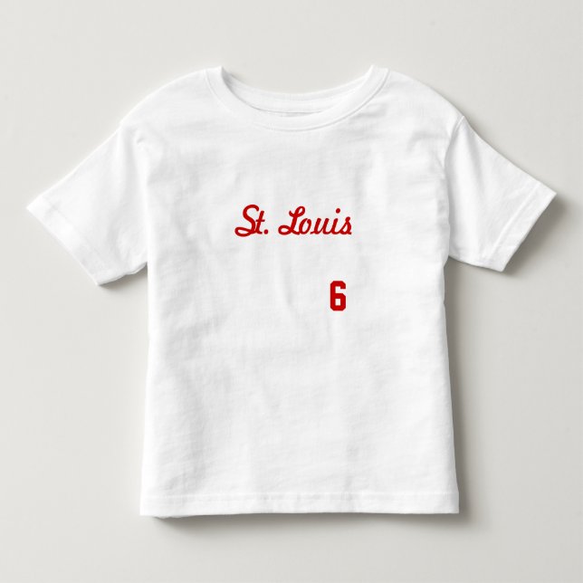 S. LOUIS #6 WHITE SMÅBARN T-SHIRT (Framsida)