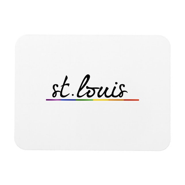 S. LOUIS GAY PRIDE -.png Magnet (Horisontell)