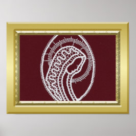 S. Mary Deluxe guld gräns ram anpassningsbar Poster