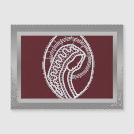 S. Mary Elegant silver gräns ram anpassningsbar