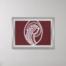 S. Mary Elegant silver gräns ram anpassningsbar