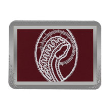 S. Mary Elegant silver gräns ram anpassningsbar