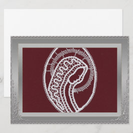 S. Mary Elegant silverkant ram anpassad bild