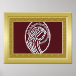 S. Mary Opulent guld gräns ram anpassningsbar Poster