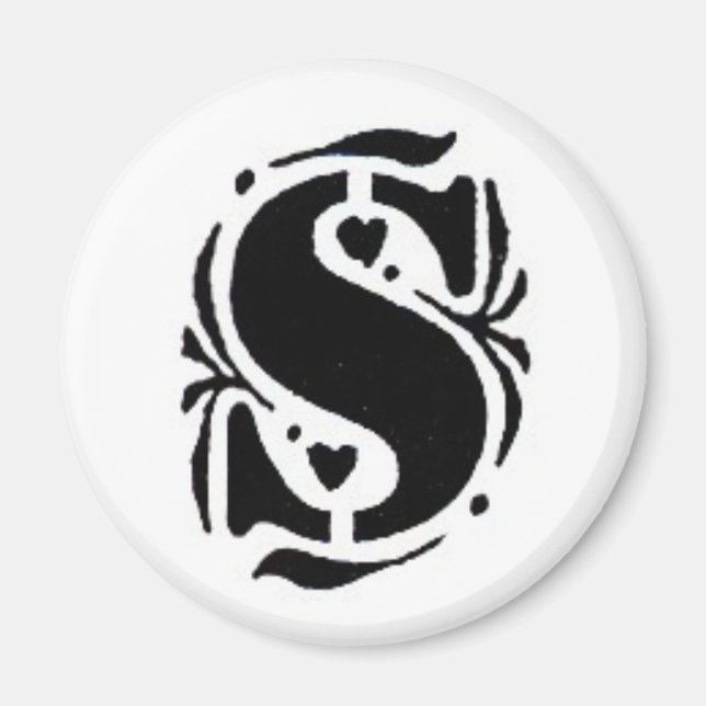 S med hjärta Magnet (Framsidan)