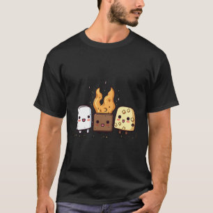S Mera Marshmallow Smores Camper Kawaii T Shirt