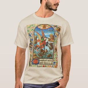 S. MICHAEL ARCHANGEL OCH DRAGON Flamish Ministern T Shirt