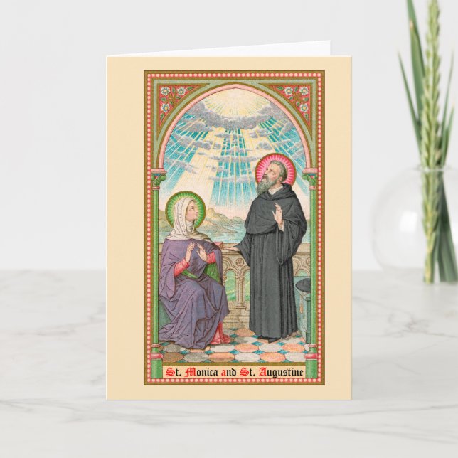 S. Monica och Augustine vid Ostia (SAU 047) Kort (Framsida)