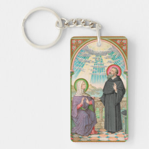 S. Monica och Augustine vid Ostia (SAU 047) Nyckelring