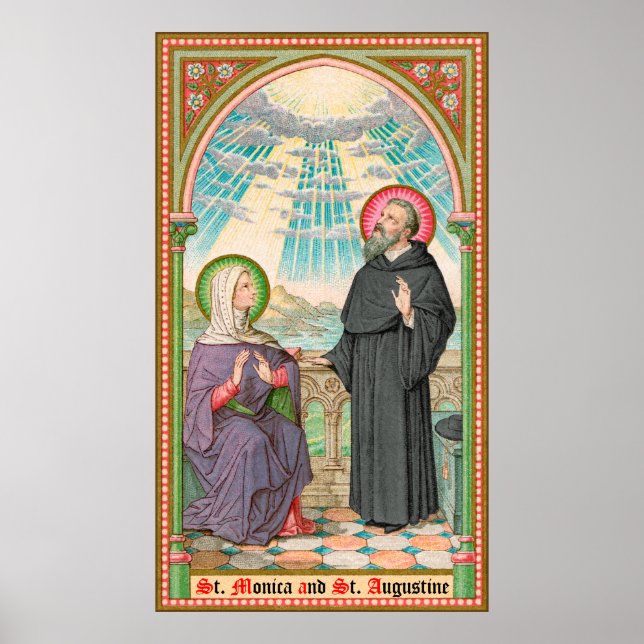S. Monica och Augustine vid Ostia (SAU 047) Poster (Framsidan)
