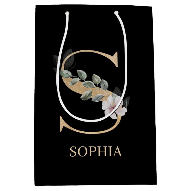 S Monogram Blommigt Personlig (Framsidan)