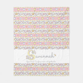 S monogram eget namn betyder Savannah Fleecefilt