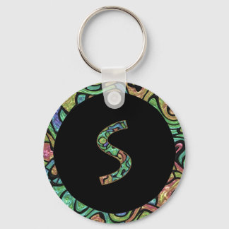 S Monogram Nyckelring