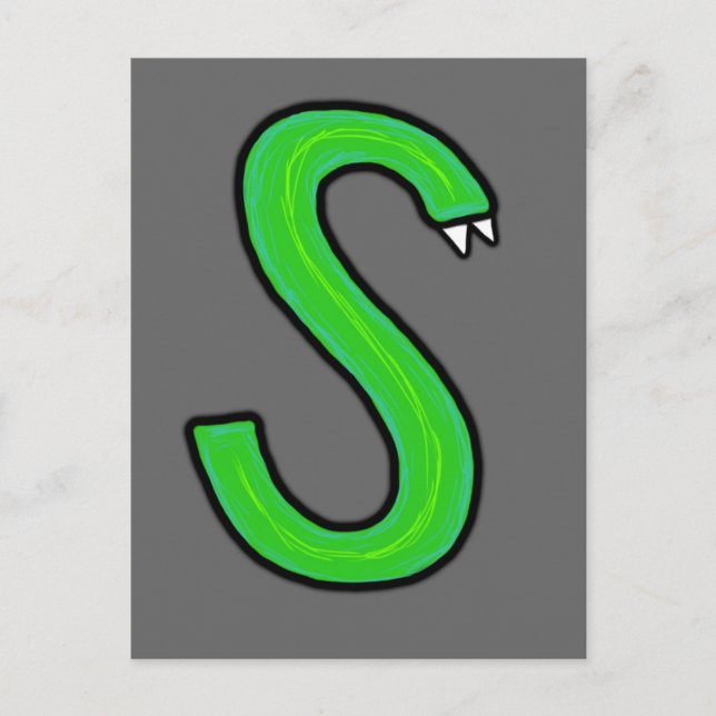 S Monster Vykort (Framsida)