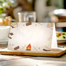 S more Campfire Food Tält Place Card Placeringskort