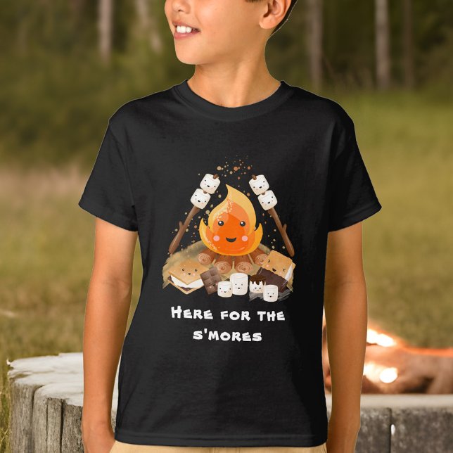 S more Cute Funny Camping Campfire Namn-pojken T Shirt (S'more Cute Funny Camping Campfire Name boy T-Shirt)