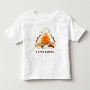 S more Cute Roligt Campfire, sommar T Shirt