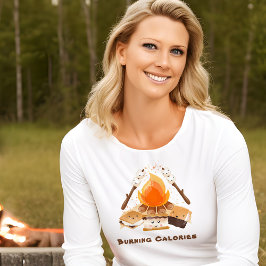 S more Cute Roligt Funny Camping Calories Campfire T Shirt