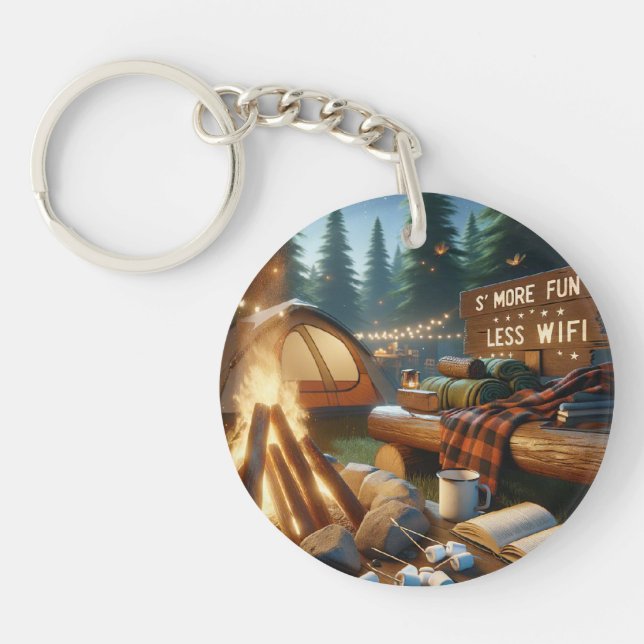S’more Fun Camping Keychain – Rustic Accessory (Framsidan)