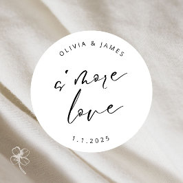 S more Kärlek Stickers Runt Klistermärke