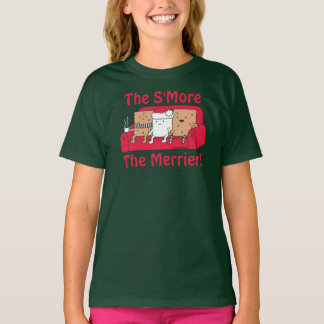 S more Merrier Cute Kids Tecknad jul T Shirt
