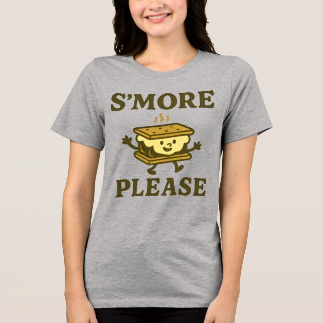 S’more Please T-Shirt | Cute Camping Fall Tee (Framsida)