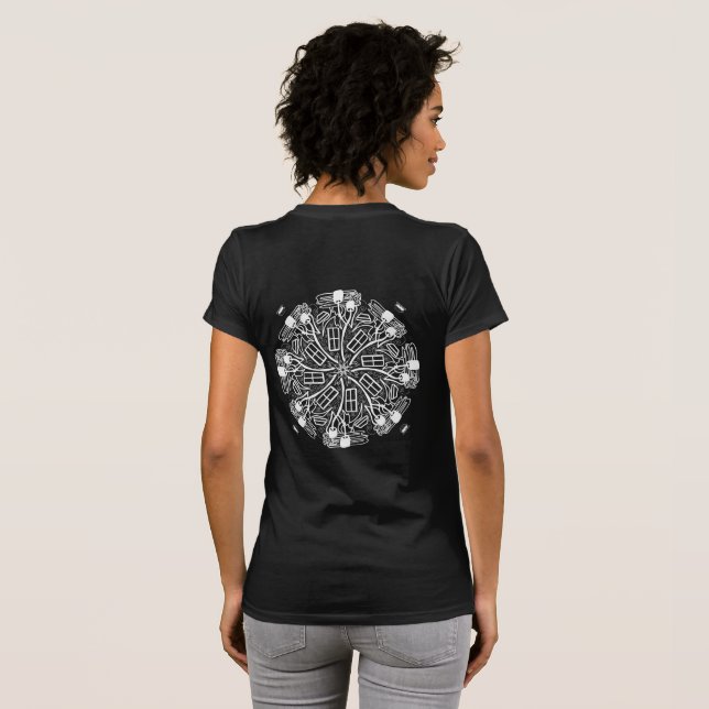 S’more Roaster Mandala Camping T Shirt (Hel baksida)