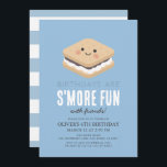 S more Roligt Kawaii Blue Kids Boy Birthday Inbjudningar<br><div class="desc">Den här söta och kawaii "S'more Roligt"-pojkens födelsedagsinbjudan har mer med leende ansikte på blå bakgrund. Baksidan har en vit bakgrund med blå rand. Anpassa efter dina behov. Du hittar fler matchande produkter i min butik.</div>