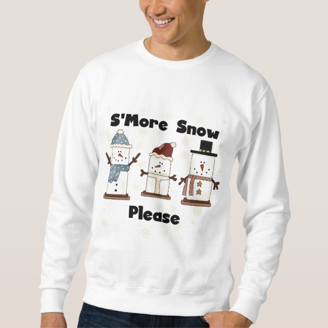 S more Snö Snälla Tshirts and Gifts Långärmad Tröja (Framsida)