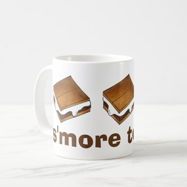 S more to Kärlek Campfire S'mores Foodie Camp Mugg (Framsida vänster)