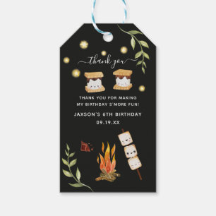 S Mores Camping Campfire Greenery Tack Gift T Presentetikett