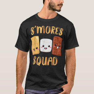 S:mores Marshmallow Funny Smores Squad Camping Ca T Shirt